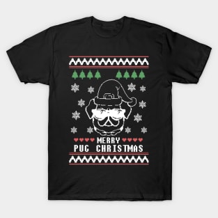 Merry pug Christmas T-Shirt